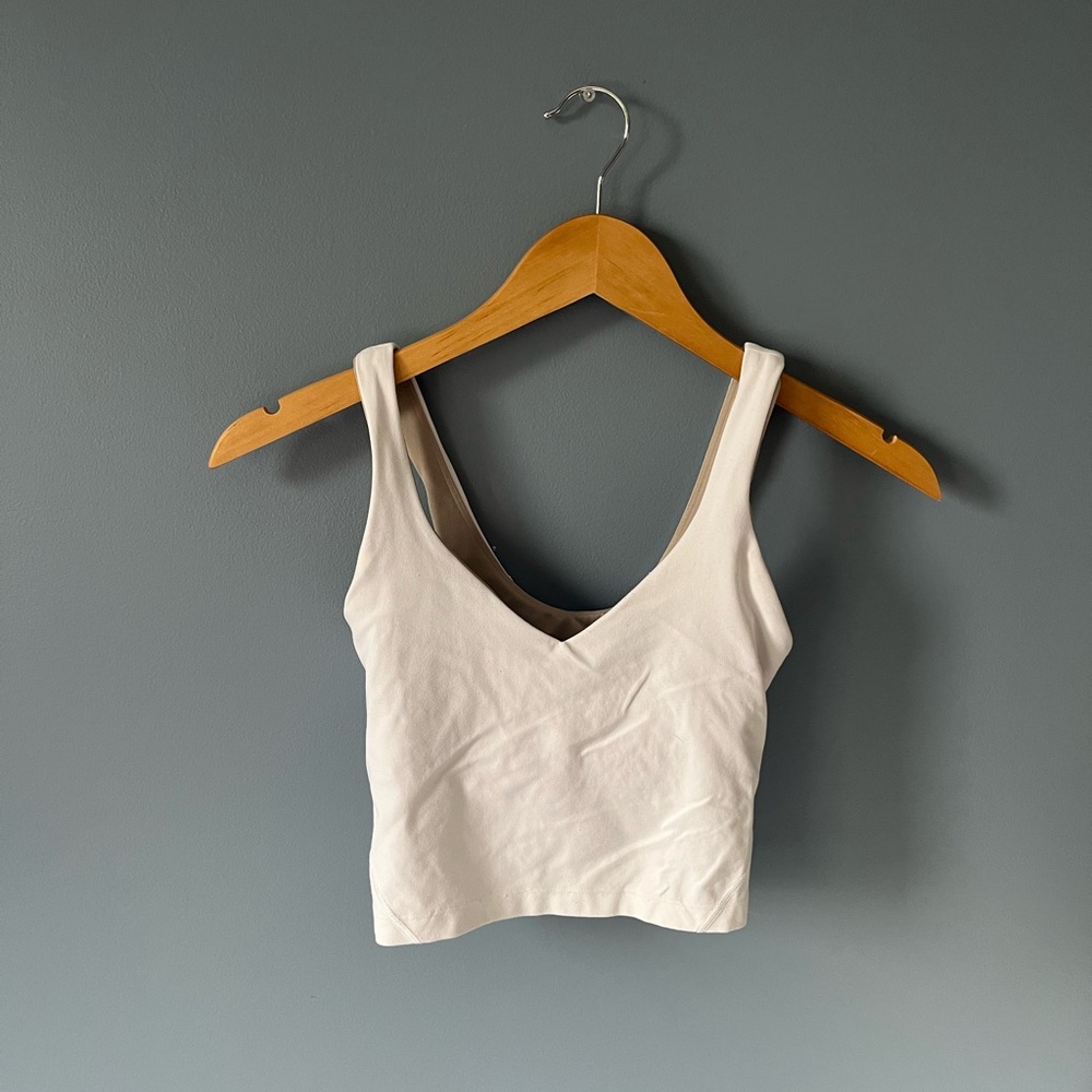 lululemon athletica Cream Crop Top